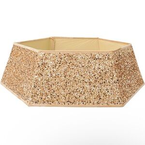 New Gold Holiday Tree Skirt